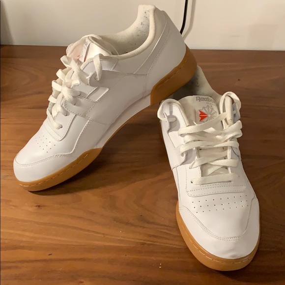 reebok classic workout sneakers with gum sole